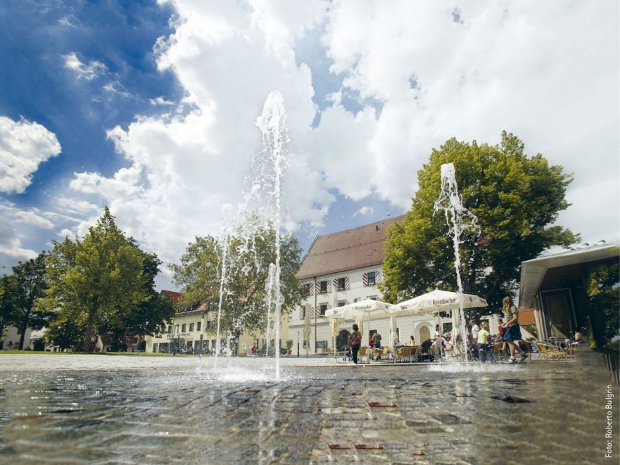 Beliebter Treffpunkt: Der Marktplatz in Neuhausen auf den Fildern …